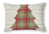 Plaid Christmas II Throw Pillow