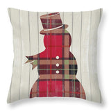 Plaid Christmas Iv Throw Pillow
