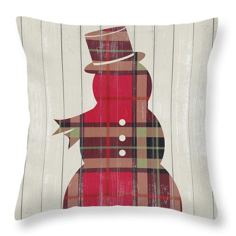 Plaid Christmas Iv Throw Pillow