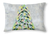 Jolly Christmas Tree Throw Pillow