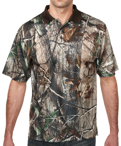 Mens Momentum Camo Polo