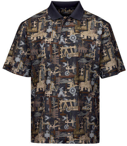Mens Momentum Camo Polo