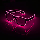 LED Glow Fluorescence Glasses