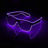 LED Glow Fluorescence Glasses