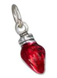 3D Red Christmas Light Bulb