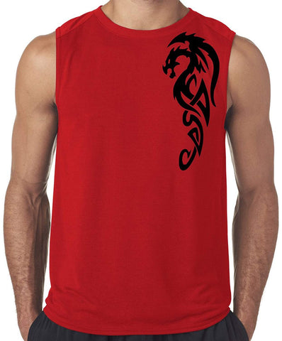 Tribal Dragon Muscle Tee Shirt