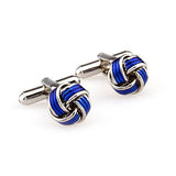 Bold Blue Knot Cufflink