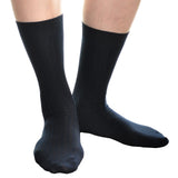 Swan Men's Cotton Ribbed Dress Socks