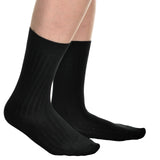 Swan Men's Cotton Ribbed Dress Socks