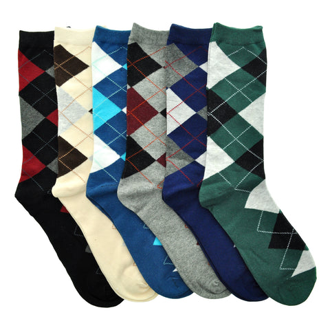 Swan Men's Cotton Dress Socks