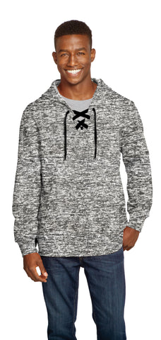 Electric Grey Lace Up Hood