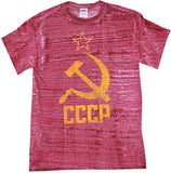 Soviet CCCP Hammer Sickle Tie Dye Tee Shirt