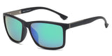 Rectangular UV Protection Mirrored Sunglasses