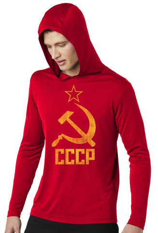 Soviet CCCP Moisture-Wicking Hoodie Tee